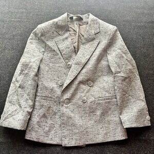 Michael James Gray Double Breasted Sports Coat Blazer Jacket Boys‎ 6R